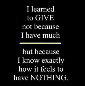 learned to give